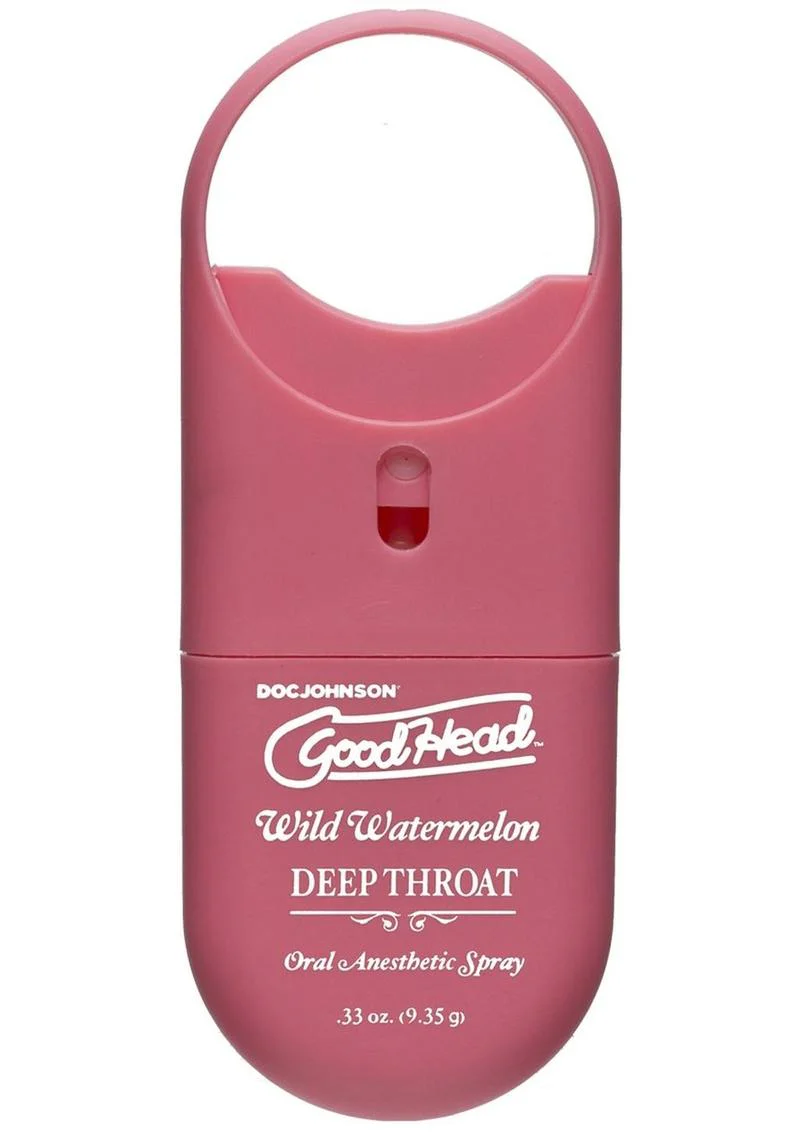 Goodhead Deep Throat To-Go Oral Anesthetic Spray Wild Watermelon - Image 3