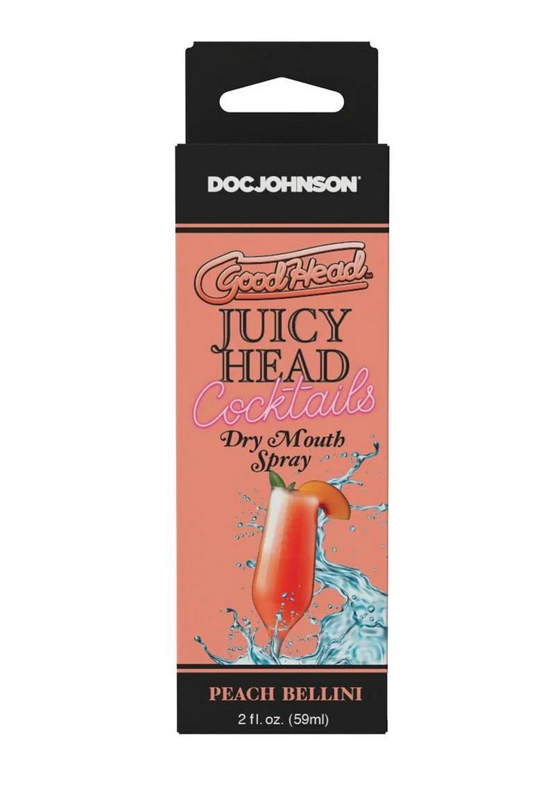 Goodhead Juicy Head Cocktails Dry Mouth Spray 2oz - Peach Bellini - Image 2