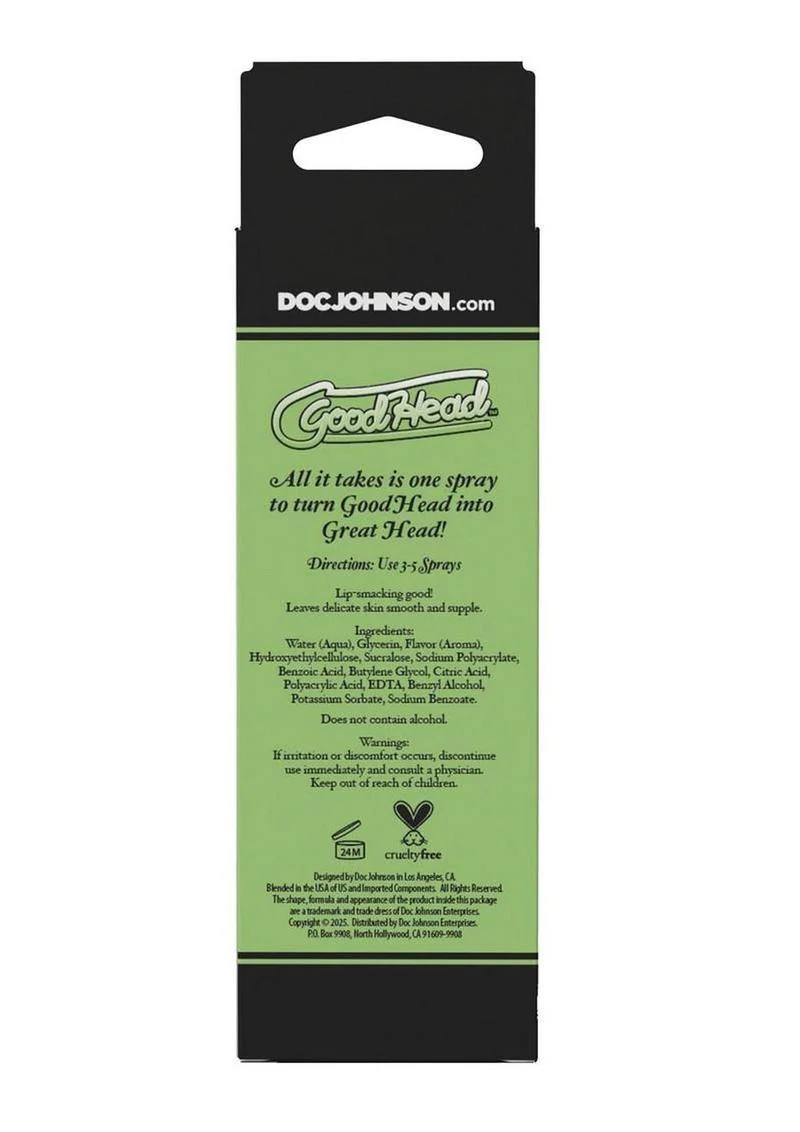 Goodhead Juicy Head Cocktails Dry Mouth Spray Boxed 2oz - Mojito - Image 3