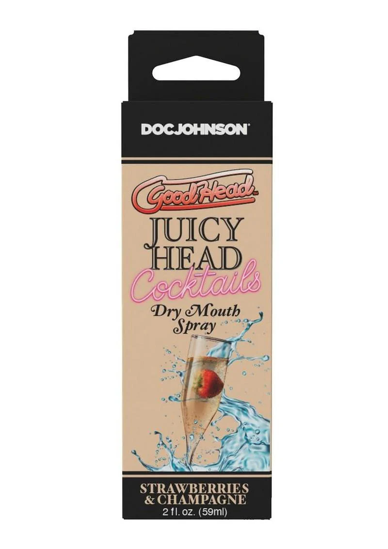 Goodhead Juicy Head Cocktails Dry Mouth Spray Boxed 2oz - Strawberries and Champagne - Image 2