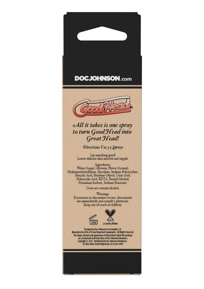 Goodhead Juicy Head Cocktails Dry Mouth Spray Boxed 2oz - Strawberries and Champagne - Image 3