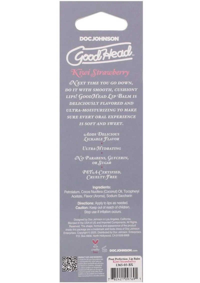 Goodhead Pout Perfection Lip Balm .50oz - Kiwi Strawberry - Image 4