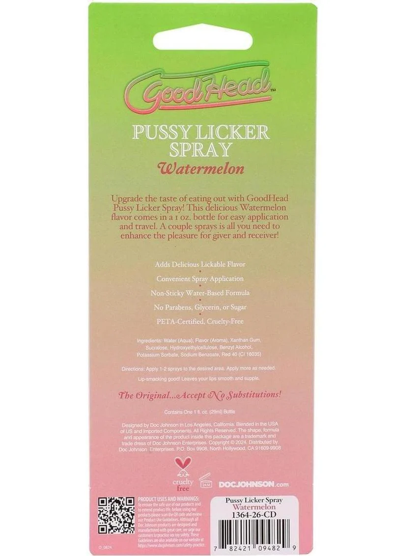 Goodhead Pussy Licker Spray - Watermeon - Image 4