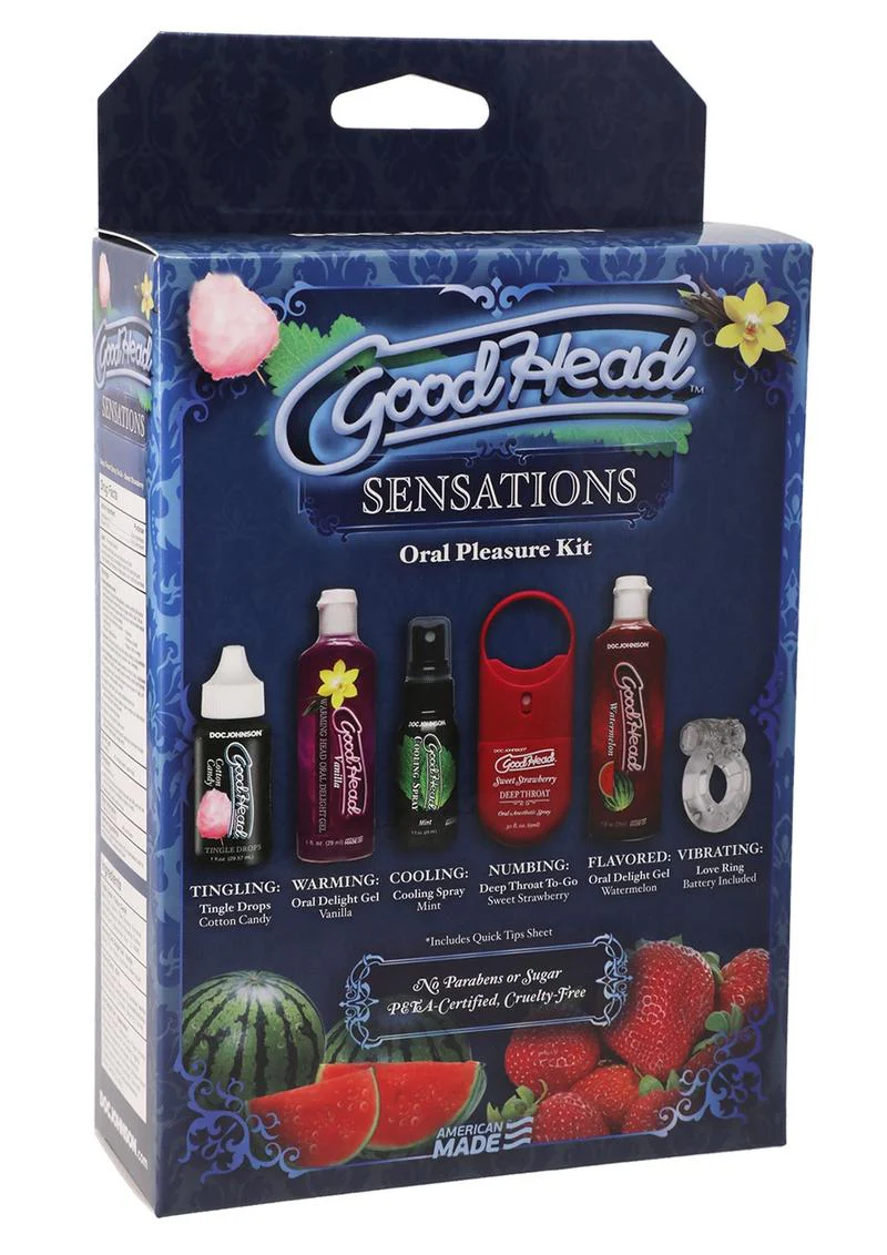 Goodhead Sensations Kit Flavored Oral Enhancers (6 Per Pack) - Assorted - Image 2