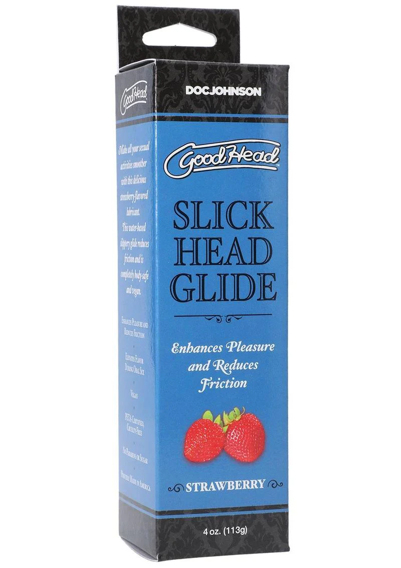 Goodhead Slick Head Glide Water Based Flavored Lubricant Strawberry - Image 2