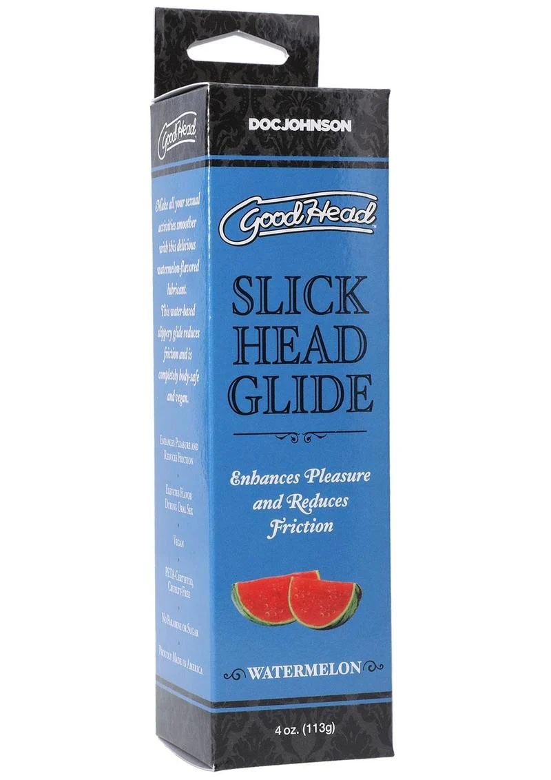 Goodhead Slick Head Glide Water Based Flavored Lubricant Watermelon - Image 2