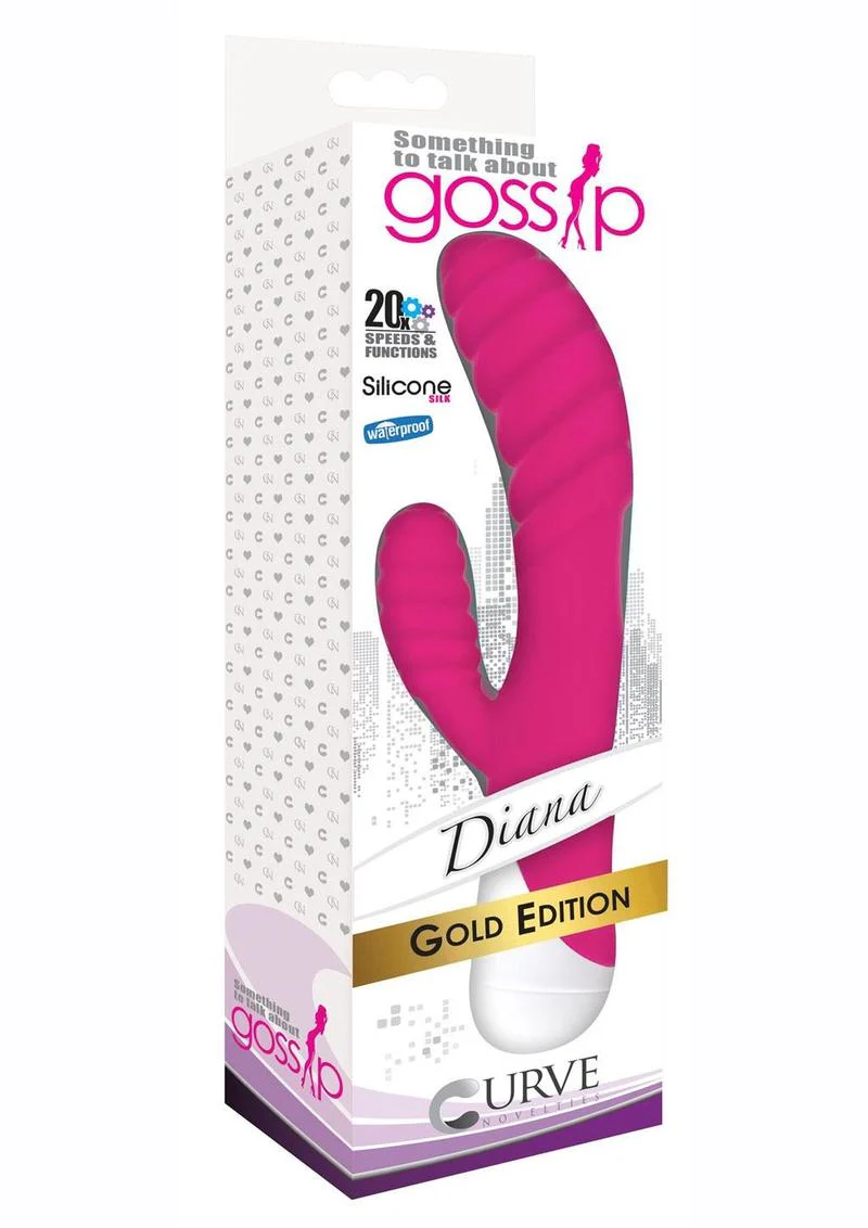 Gossip Diana 20x Rippled Silicone Rabbit Vibrator - Image 2