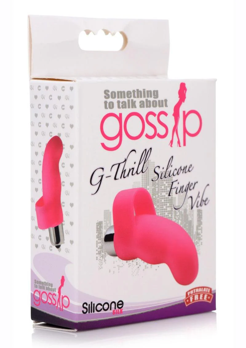 Gossip G-Thrill Silicone Finger Vibrator with Full Size Bullet - Image 3