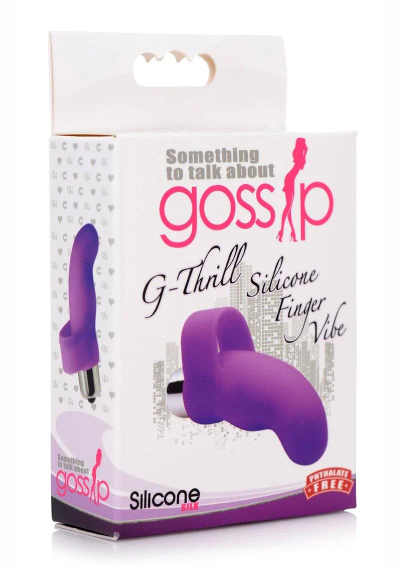 Gossip G-Thrill Silicone Finger Vibrator with Full Size Bullet - Image 5