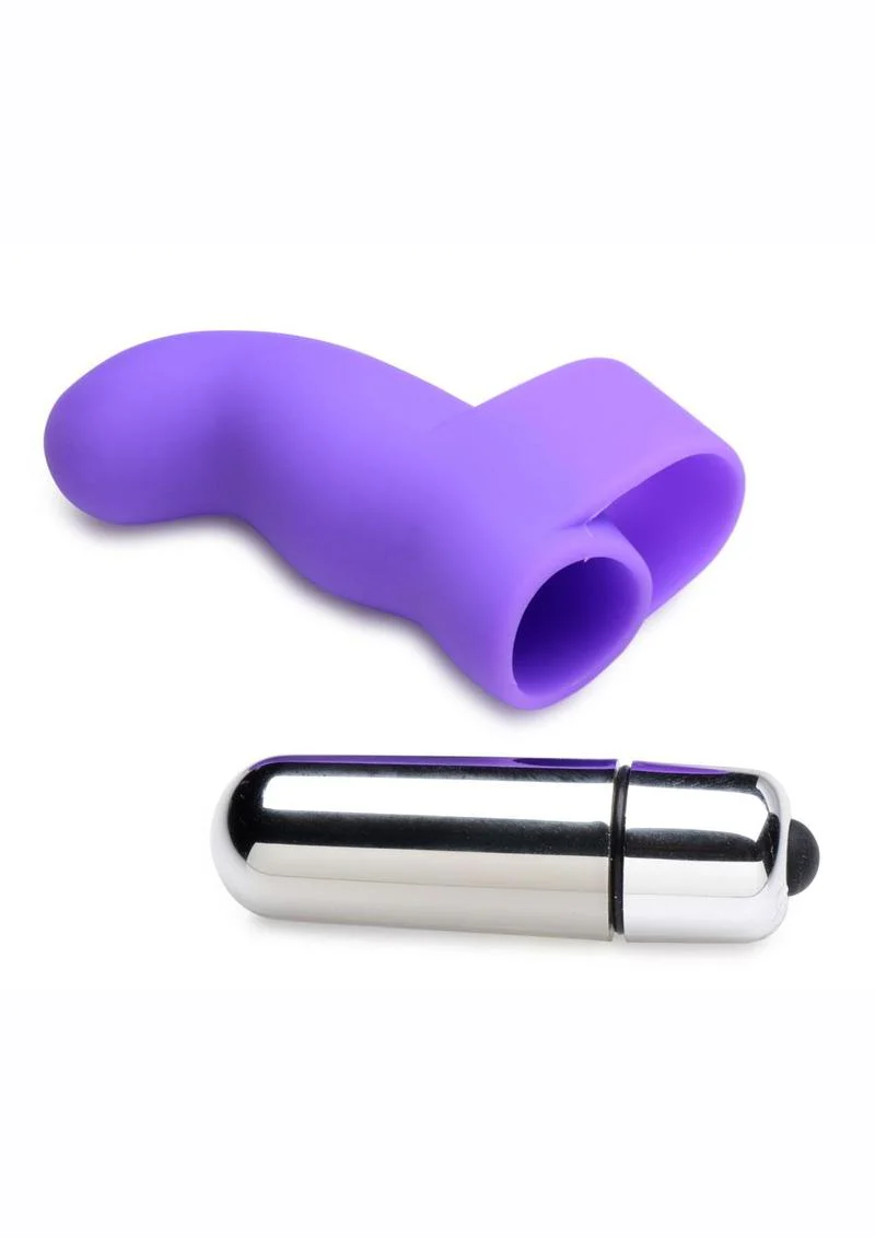 Gossip G-Thrill Silicone Finger Vibrator with Full Size Bullet - Image 6
