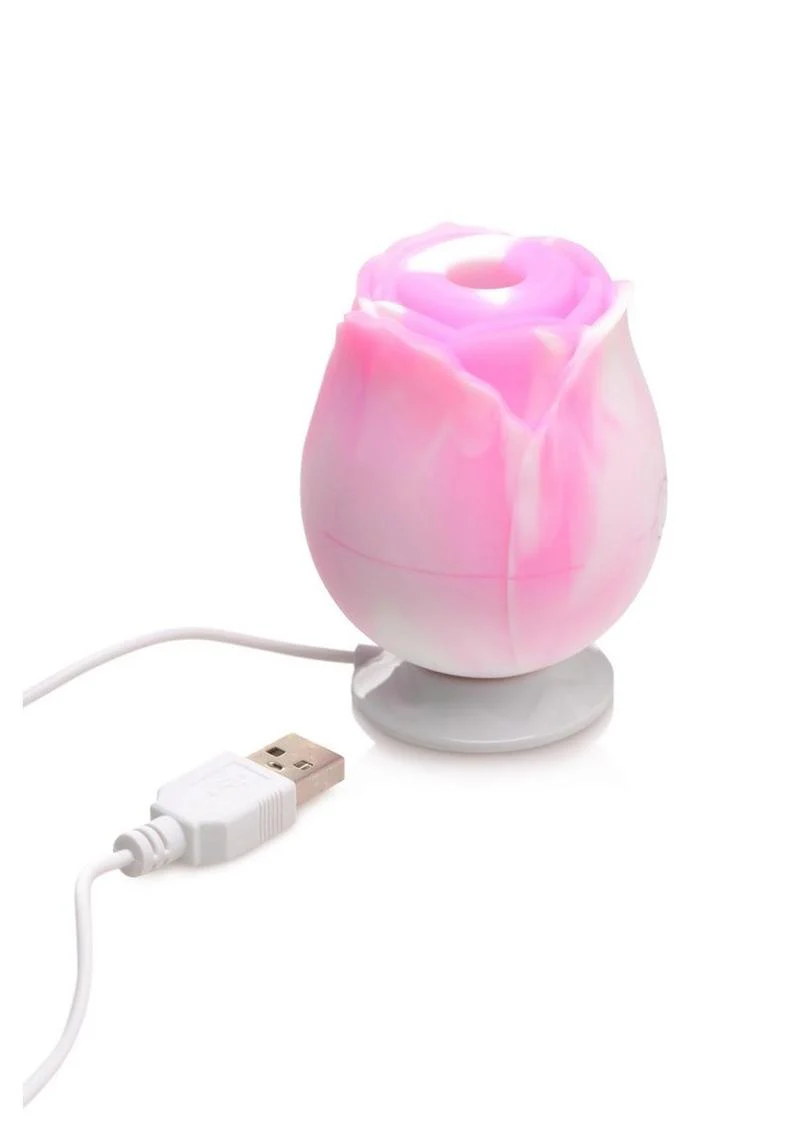 Gossip Rose Dream 10x Rechargeable Silicone Clitoral Stimulator - Swirl - Image 4