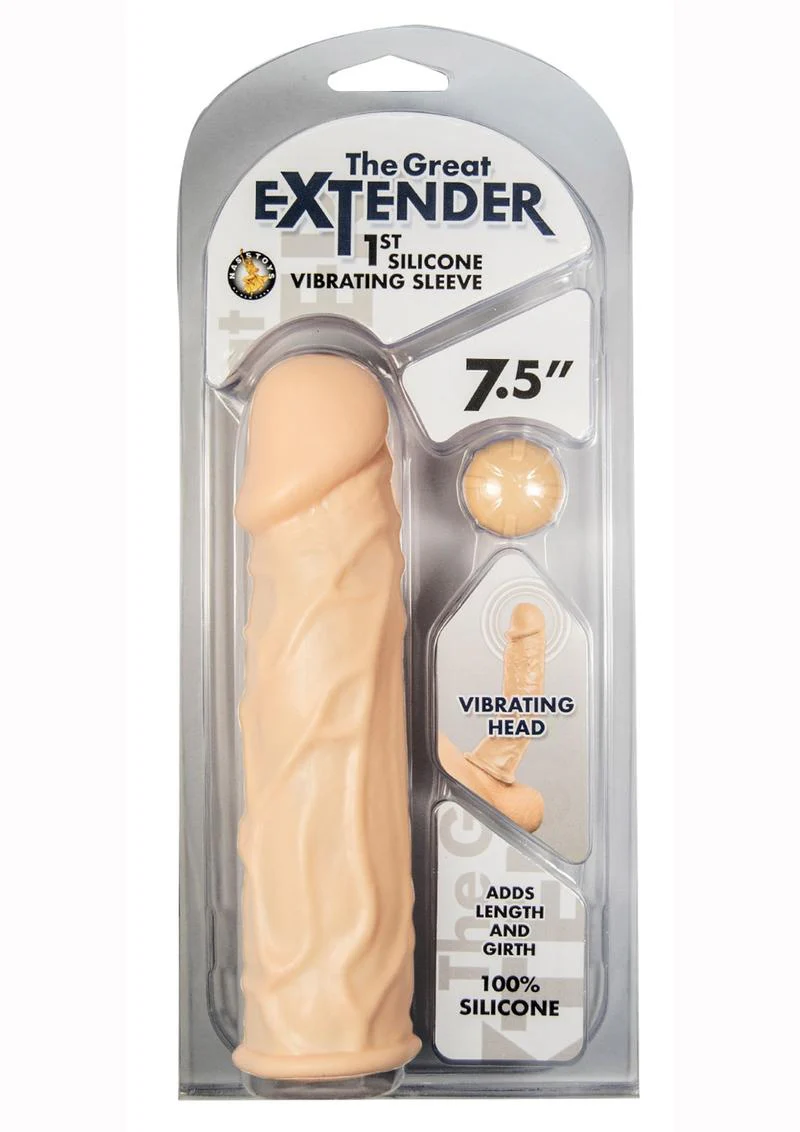 Great Extender 1st Silicone Vibrating Sleeve - Image 8