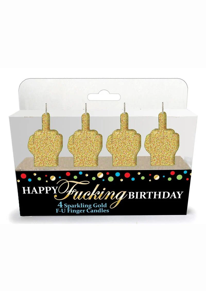 Happy F'n Birthday Fu Candles