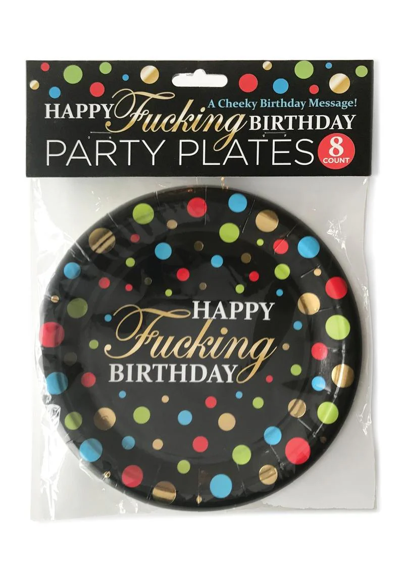 Happy F'n Birthday Plates - Image 2
