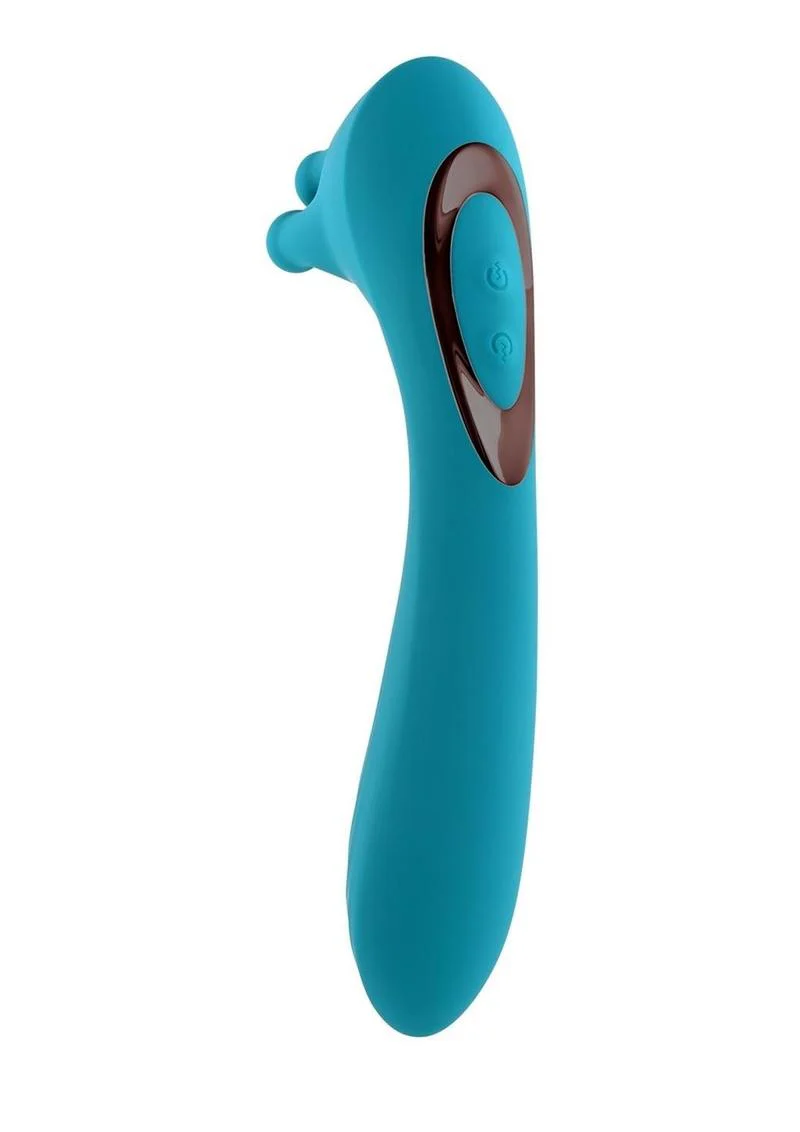 Heads Or Tails Silicone Rechargeable Dual Vibrator - Image 3