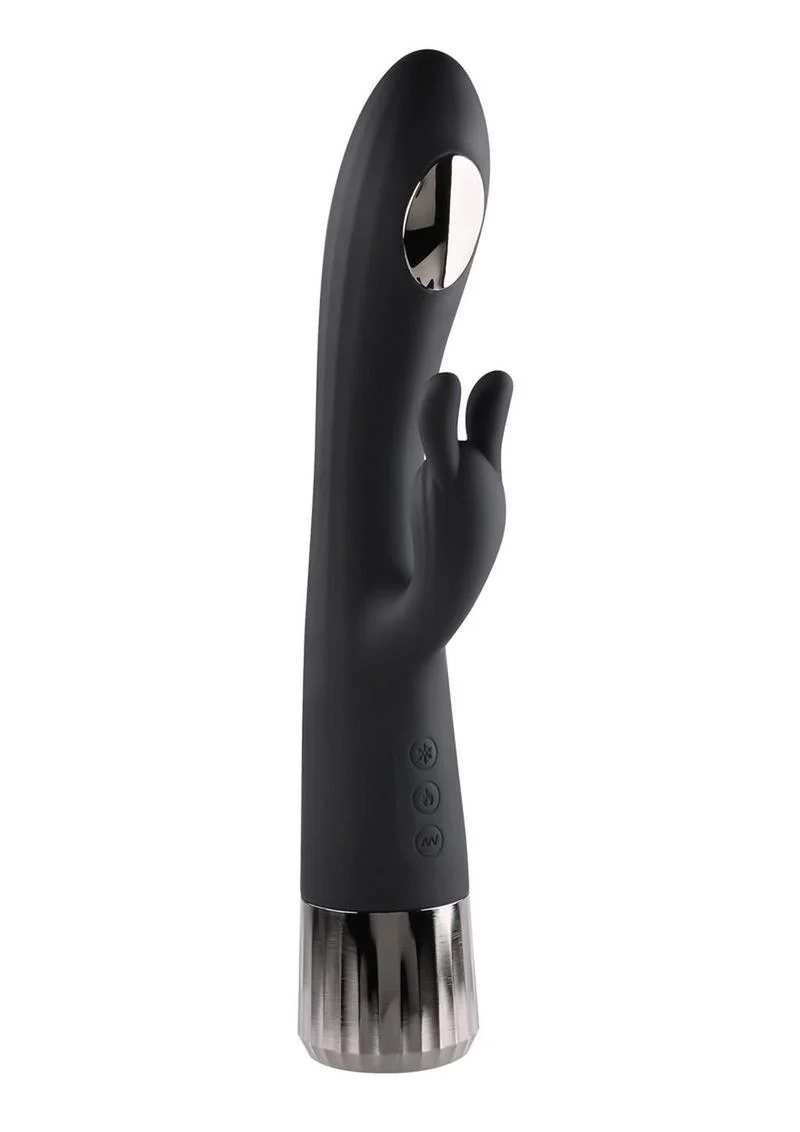 Heat Up and Chill Rechargeable Silicone Heating and Cooling G-Spot Dual Stim Vibrator - Image 3