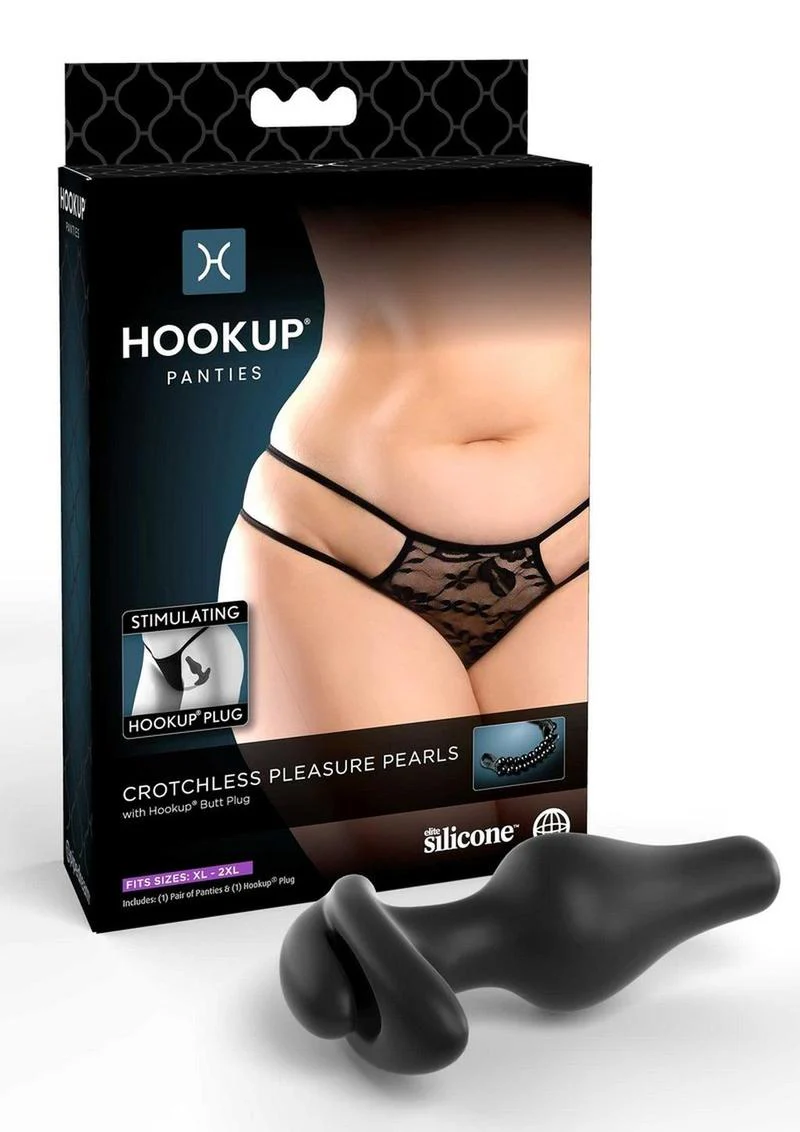 Hookup Panties Crotchless Pleasure Pearls - Image 2