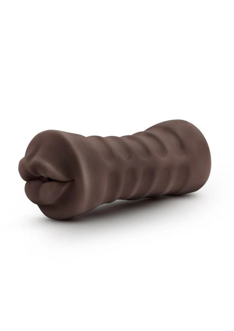 Hot Chocolate Renee Vibrating Masturbator with Bullet - Mouth - Image 3