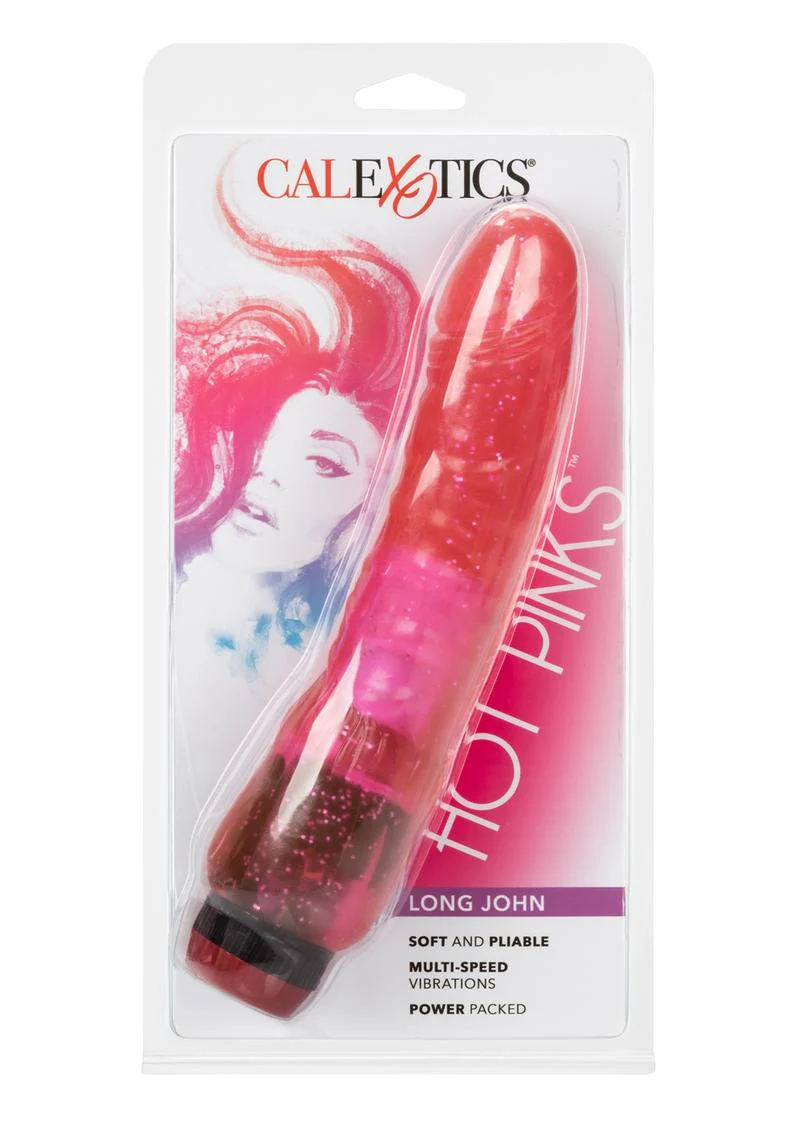 Hot Pinks Long John Vibrating Dildo - Image 2