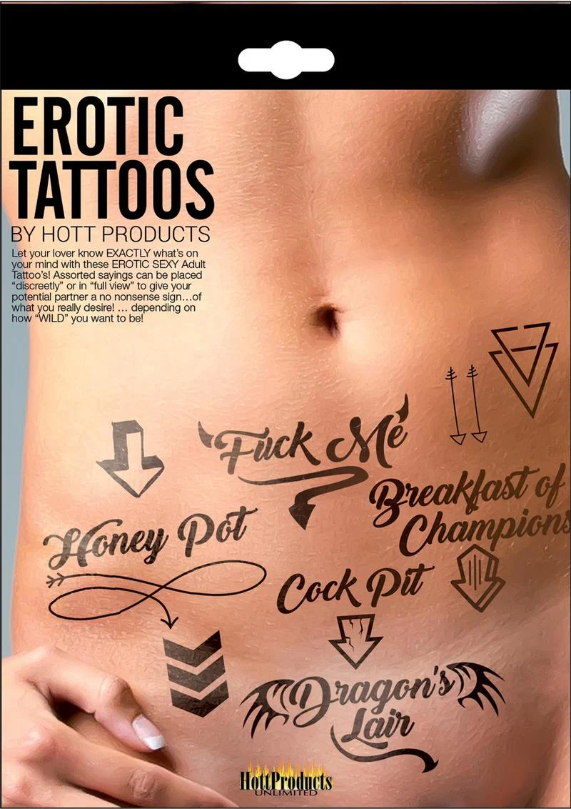 Hott Products Erotic Tattoos Assorted - Image 2
