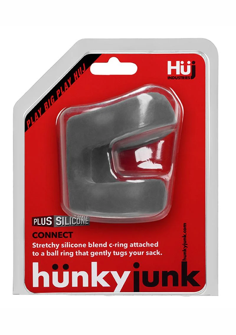 Hunkyjunk Connect Silicone Ball Tugger Cock Ring - Image 6