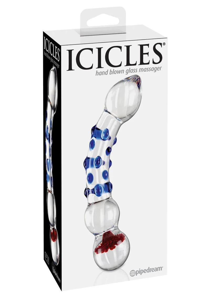 Icicles No. 18 Textured Glass Dildo - Image 3