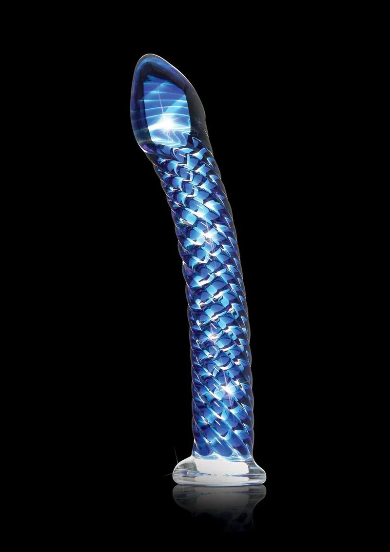 Icicles No. 29 Ribbed Glass G-Spot Dildo - Image 2