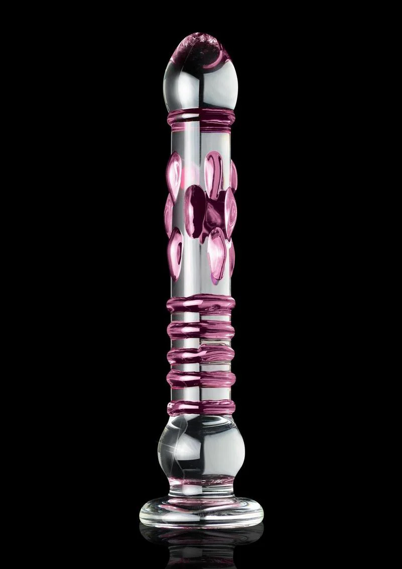 Icicles No. 6 Textured Glass Dildo - Image 2