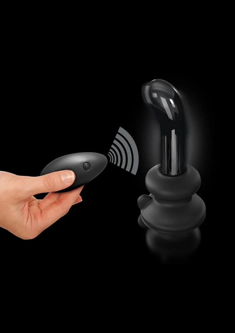 Icicles No. 84 Rechargeable Glass P-Spot Plug with Remote Control - Image 3