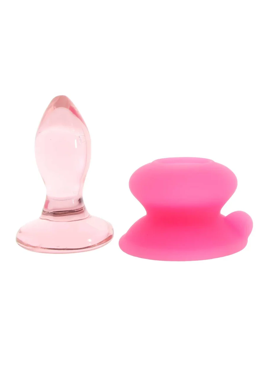 Icicles No. 90 Glass Anal Plug with Bendable Silicone Suction Cup - Image 2