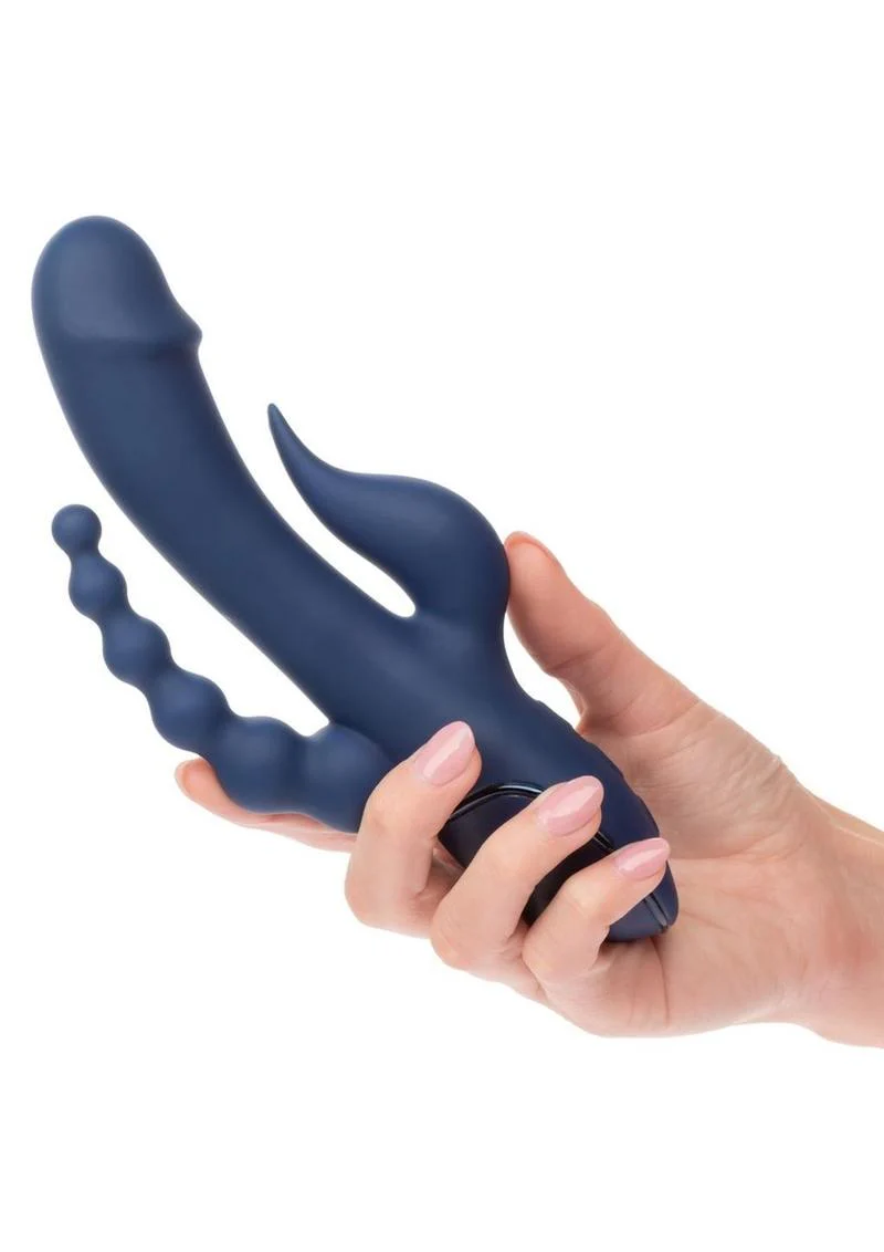 III Triple Orgasm Rechargeable Silicone Stimulating Vibrator - Image 4