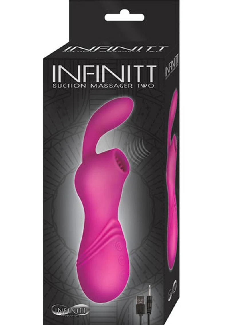 Infinitt Suction Massager Two Rechargeable Silicone Vibrator - Image 3