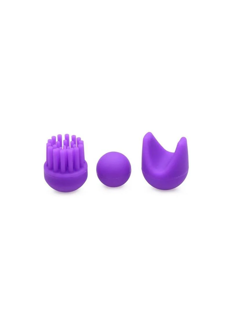 Inmi 10x En Pointe Teaser Silicone Rechargeable Stimulator with 3 Attachments - Image 4