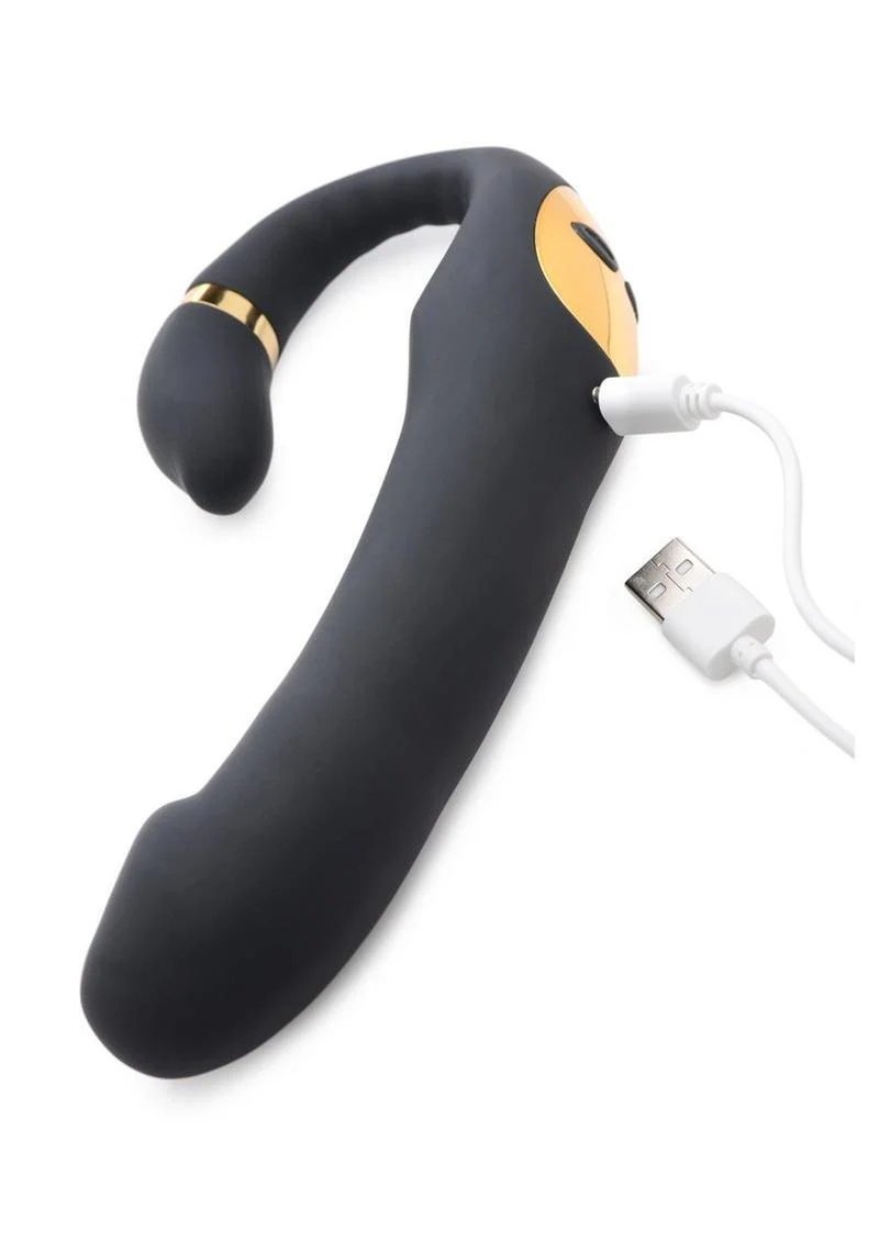 Inmi 10x Pleasure Pose Vibe with Clit Stimulator Silicone Rechargeable Vibrator - Image 4