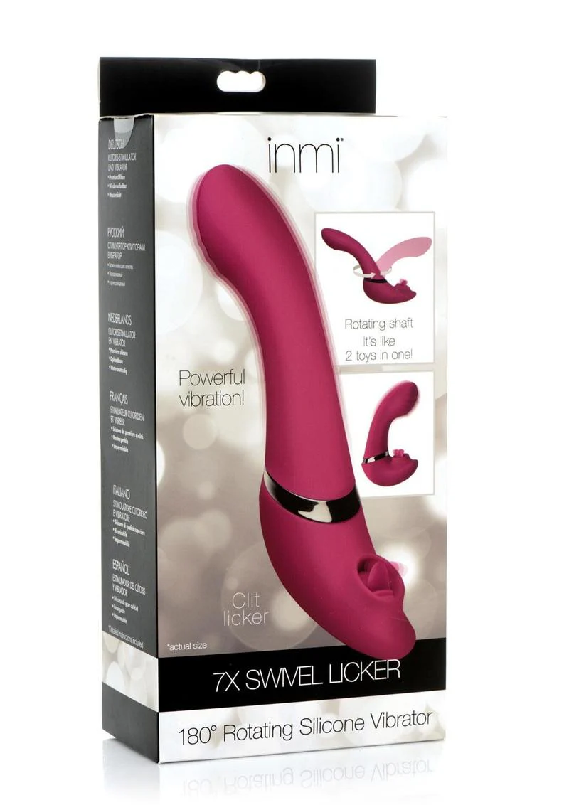 Inmi 7x Swivel Licker 180 Rotating Silicone Licking Vibrator - Image 2