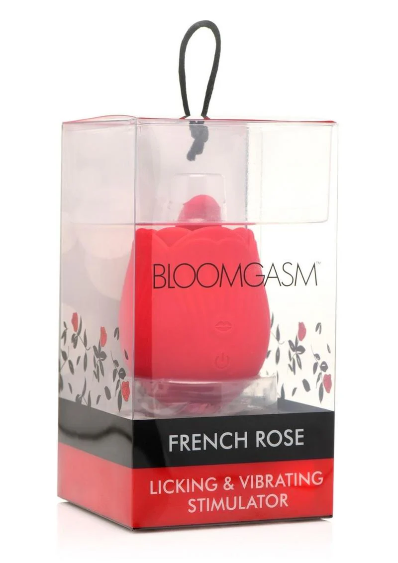 Inmi Bloomgasm French Rose Silicone Rechargeable Licking and Vibrating Clitoral Stimulator - Image 2