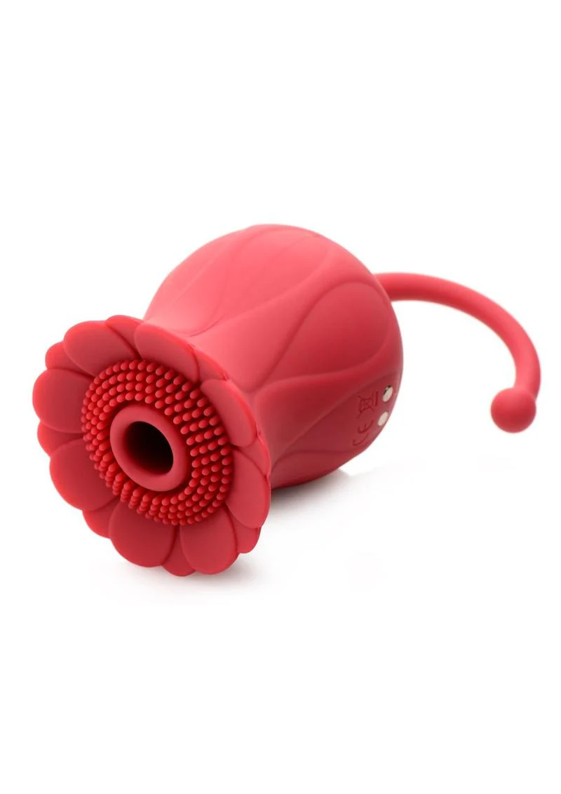 Inmi Bloomgasm Royalty Rose Rechargeable Silicone Textured Suction Clitoral Stimulator - Image 3