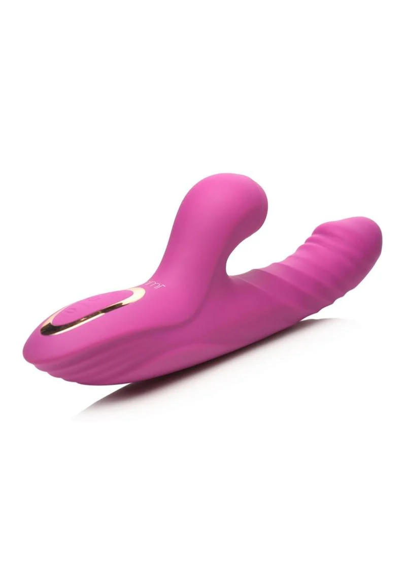 Inmi Bumping Bunny Thrusting Pulsing Rechargeable Silicone Rabbit Vibrator - Image 3