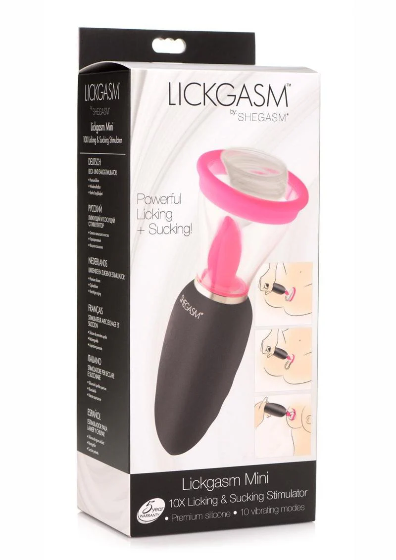 Inmi Lickgasm Mini 10x Licking and Sucking Rechargeable Silicone Clitoral Stimulator - Image 2