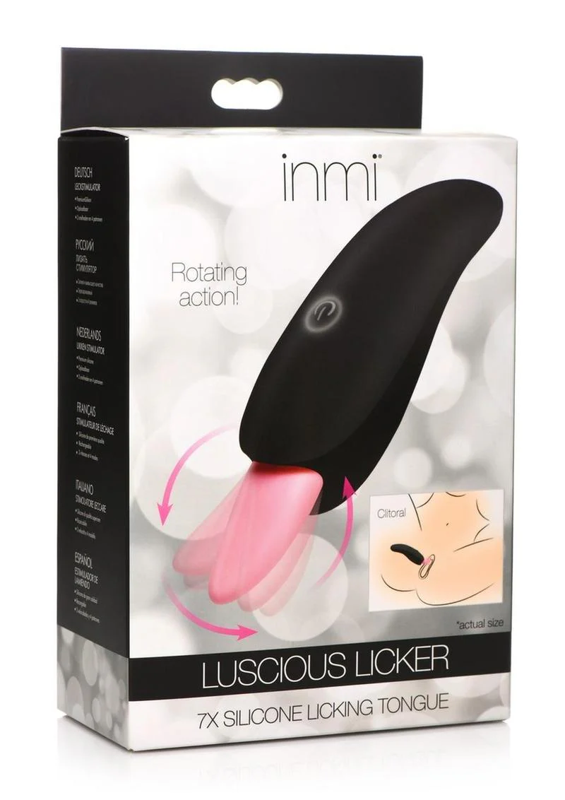 Inmi Luscious Licker 7x Rechargeable Silicone Licking Tongue Clitoral Stimulator - Image 2