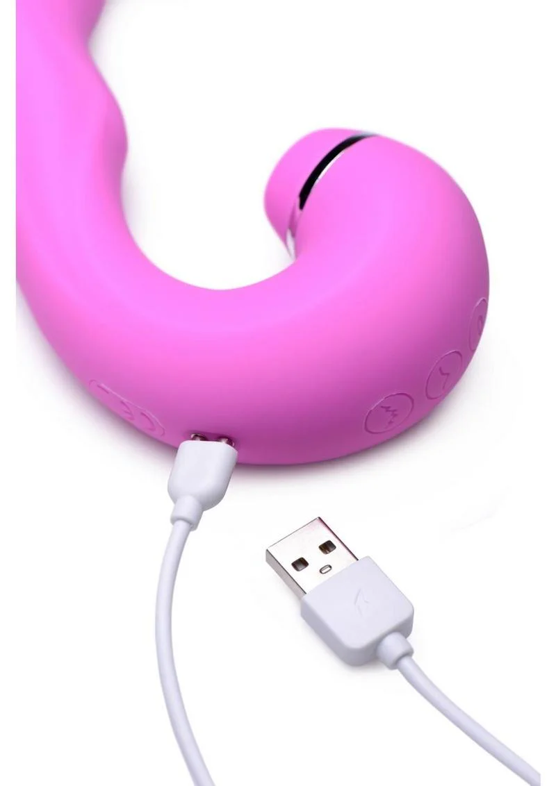 Inmi Shegasm 5 Star Tapping Silicone Rechargeable G-Spot Vibrator with Suction - Image 4