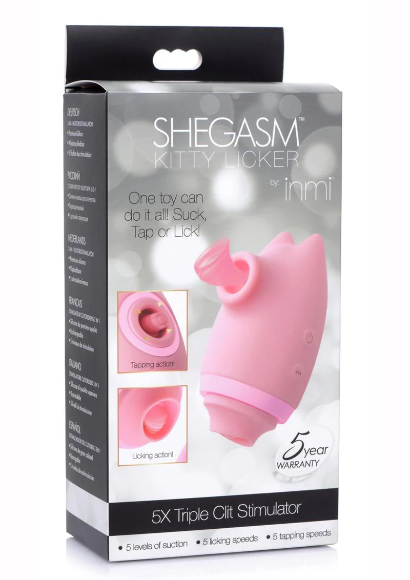 Inmi Shegasm Kitty Licker 5x Silicone Rechargeable Clit Stimulator - Image 2