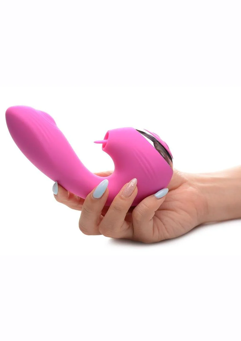 Inmi Shegasm Licking G-Throb Rechargeable Silicone Rabbit Vibrator - Image 4