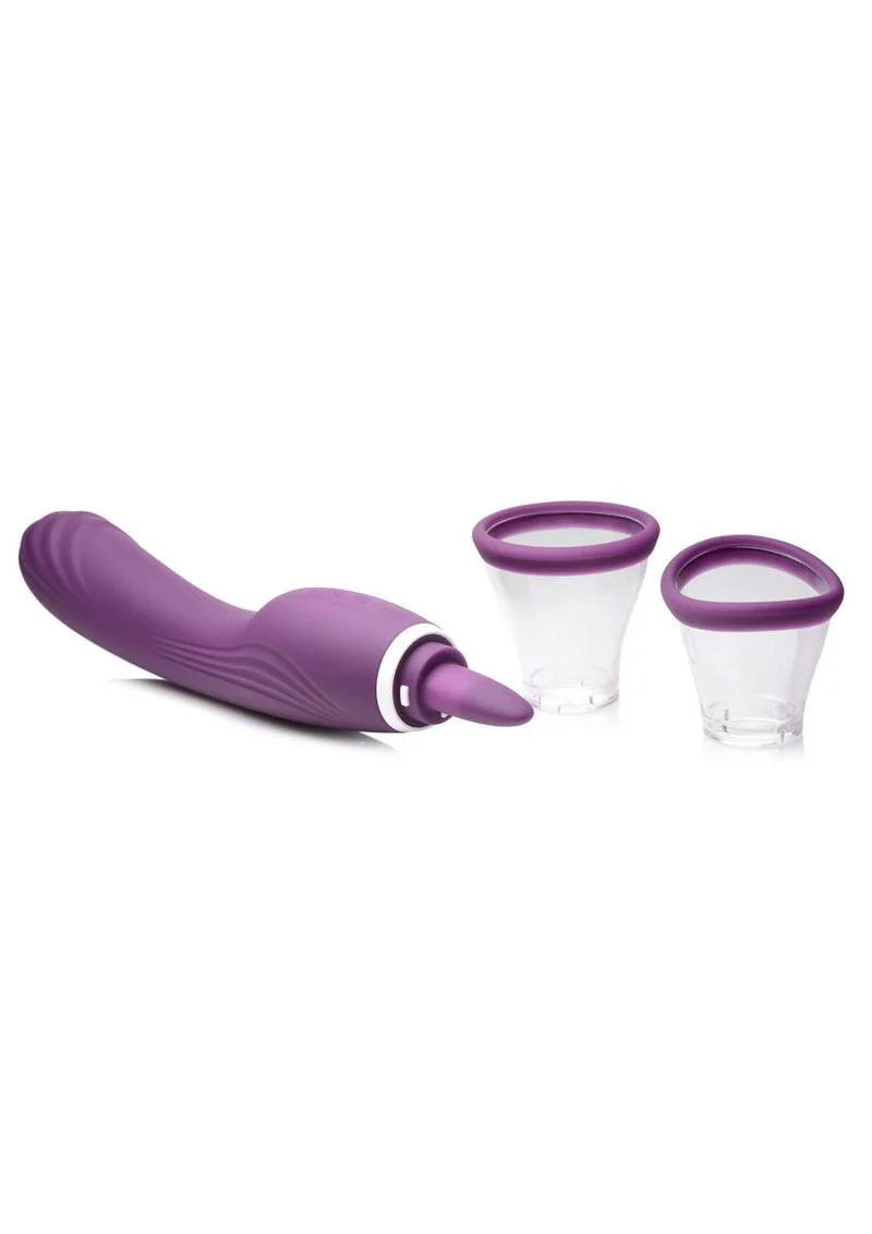 Inmi Shegasm Rechargeable Silicone Licking and Sucking Vibrator - Image 3