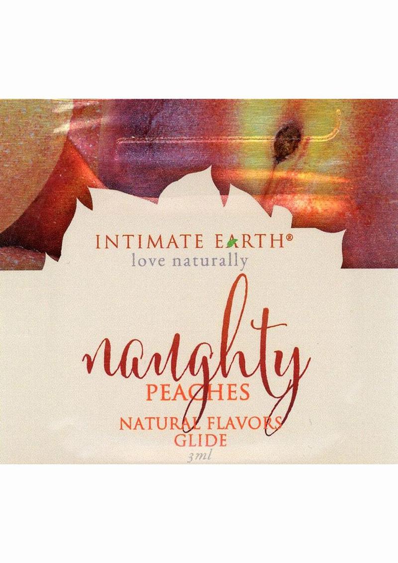 Intimate Earth Natural Flavors Glide Lubricant Naughty Peaches - Image 2