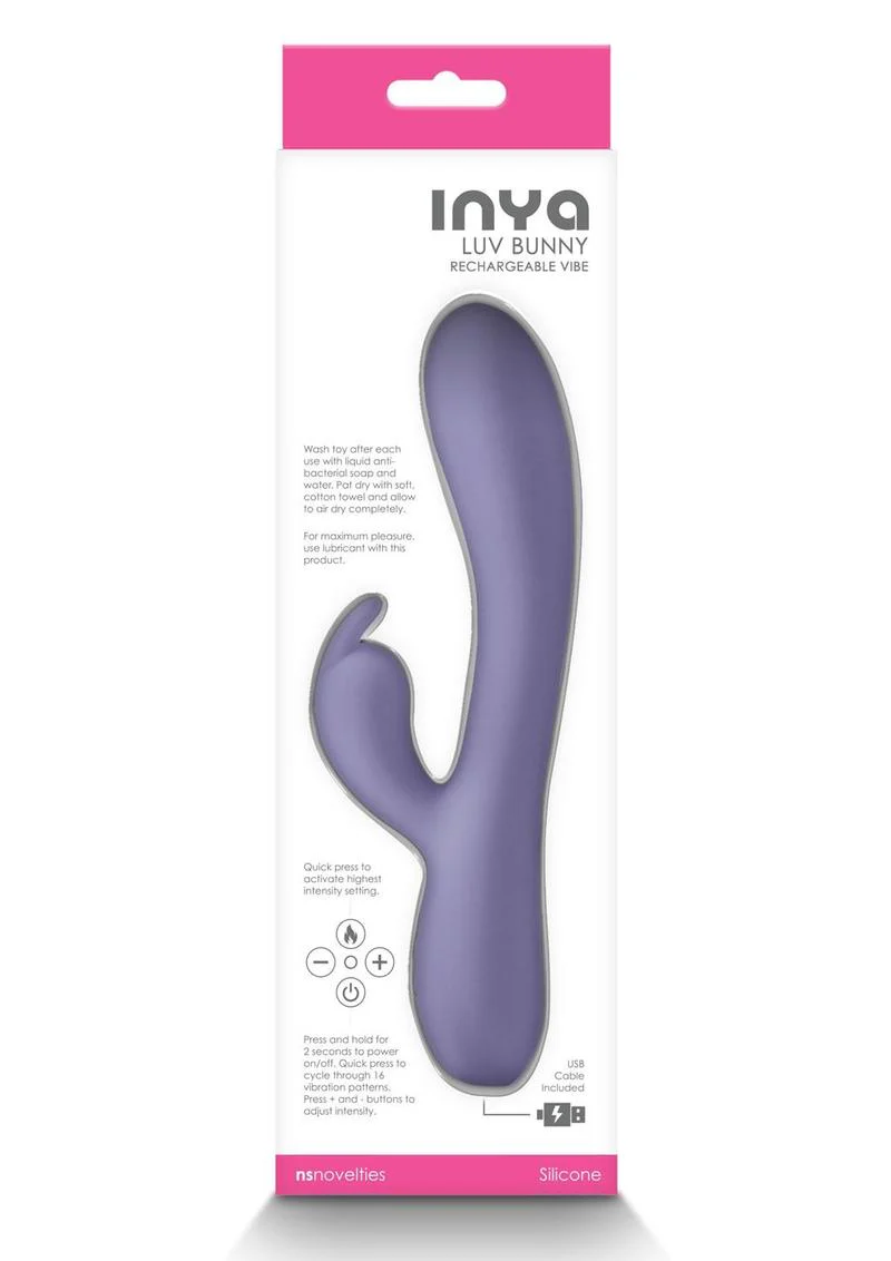 Inya Love Bunny Rechargeable Silicone Rabbit Vibrator - Image 4