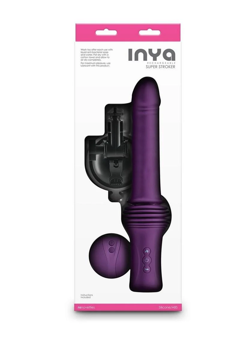 Inya Super Stroker Rechargeable Silicone Thrusing Vibrator - Image 4