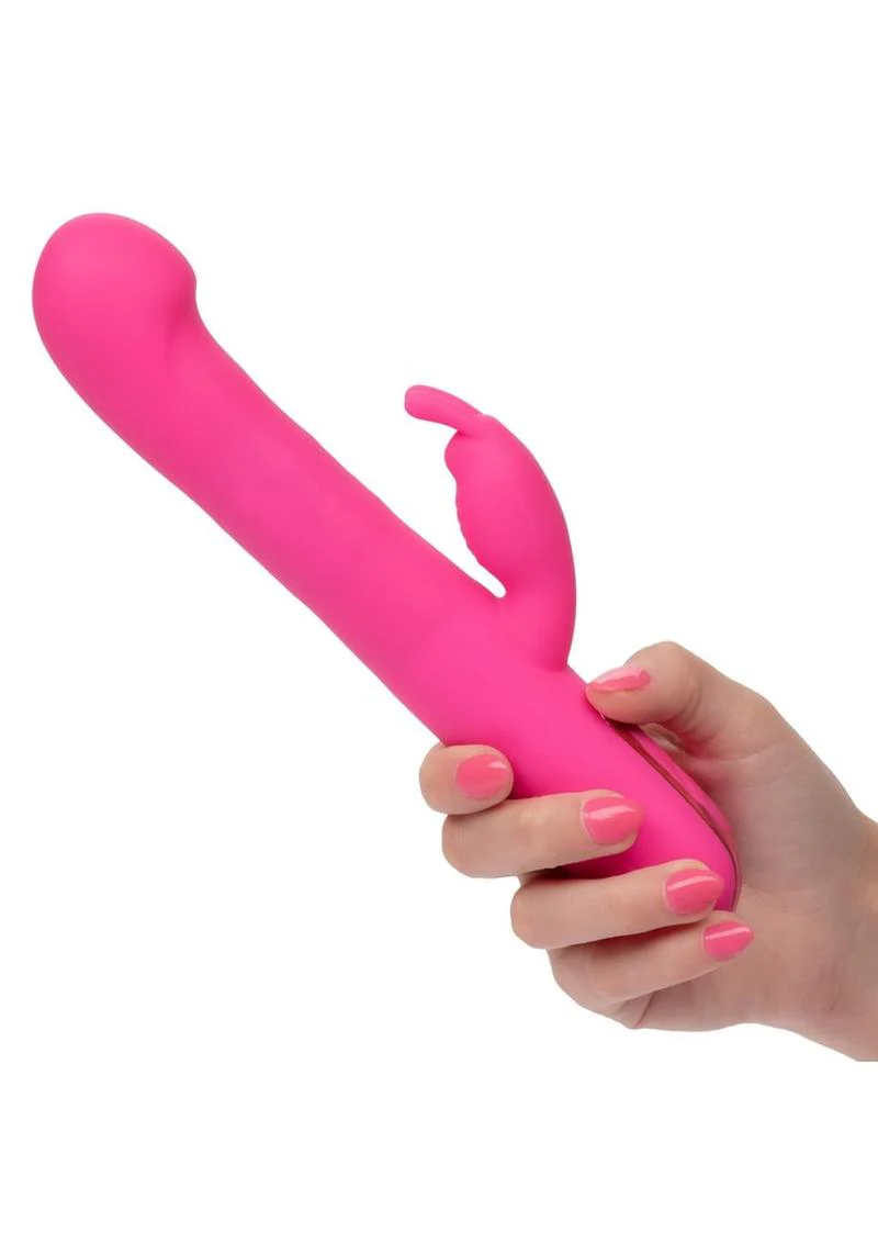 Jack Rabbit Elite Beaded G Rabbit Silicone Rechargeable Vibrator with Clitoral Stimulator - Image 4