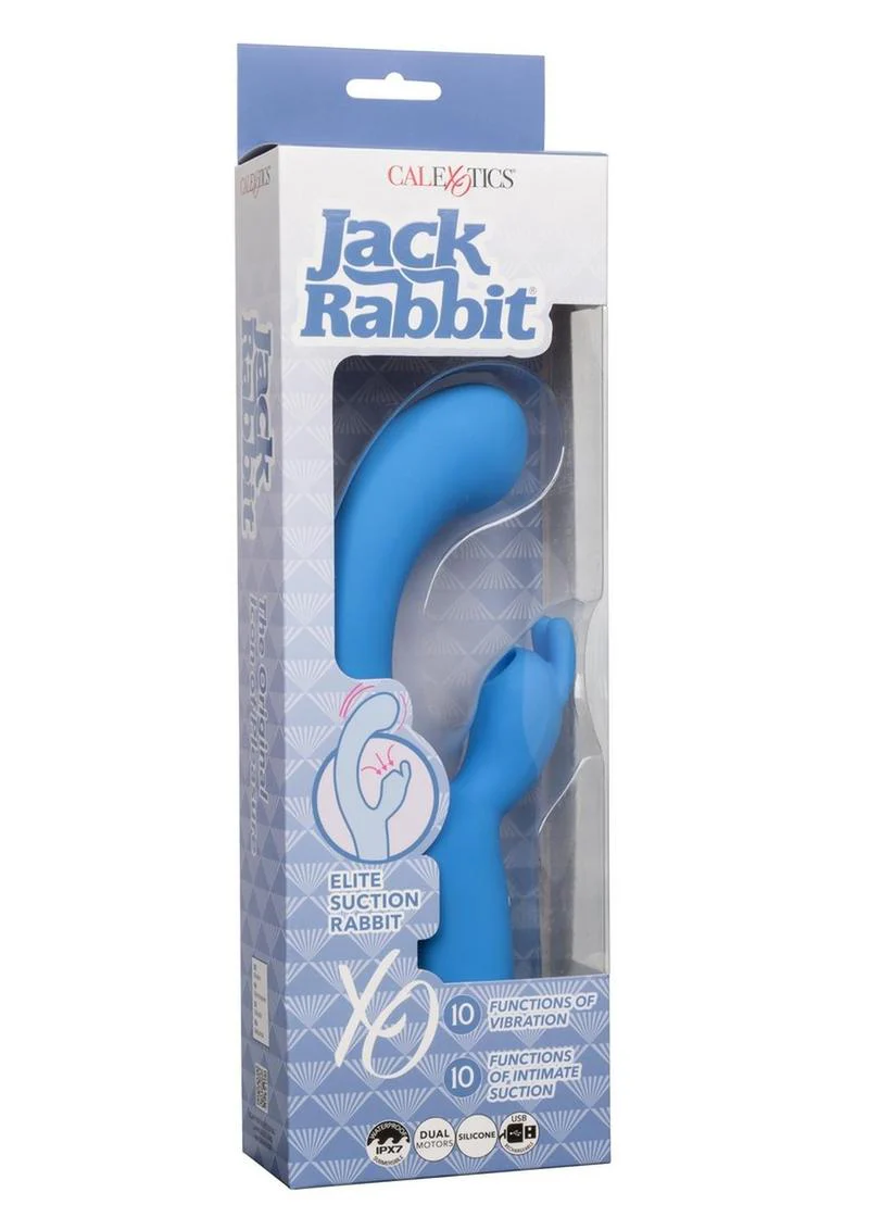 Jack Rabbit Elite Suction Rabbit Rechargeable Silicone Vibrator with Clitoral Stimulator - Image 2
