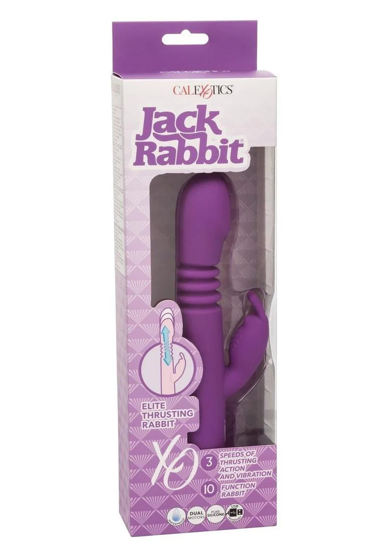 Jack Rabbit Elite Thrusting Rabbit Silicone Rechargeable Vibrator - Image 2